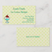 Visitenkarten für den Eiskrem Visitenkarte (Vorne/Hinten)