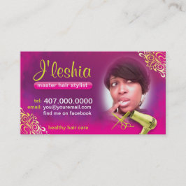 Visitenkarten für den Friseursalon mit Ihrem Foto Terminkarte