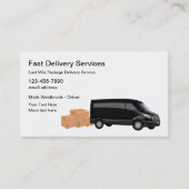 Visitenkarten für den "last Mile Local Delivery"-S Visitenkarte (Vorderseite)