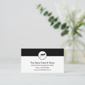 Visitenkarten für den Milchviehbetrieb Visitenkarte (Stehend Vorderseite)