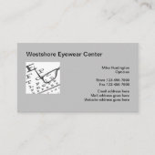 Visitenkarten für den Optiker Visitenkarte (Vorderseite)