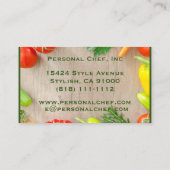 Visitenkarten für den persönlichen Koch Visitenkarte (Rückseite)