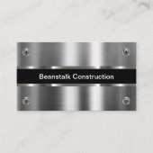 Visitenkarten für den Silver Tone Metallic Constru Visitenkarte (Vorderseite)