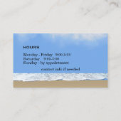 Visitenkarten für den Strand Visitenkarte (Rückseite)