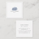 Visitenkarten für den Watercolor Square Quadratische Visitenkarte (Vorne/Hinten)