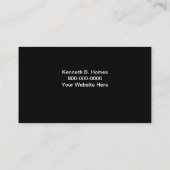 Visitenkarten für die Beurteilung von realen Anwes Visitenkarte (Rückseite)