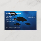 Visitenkarten für die Fischerei unter Wasser Visitenkarte (Vorderseite)