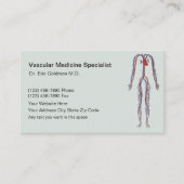 Visitenkarten für die Gefäßmedizin Visitenkarte (Vorderseite)