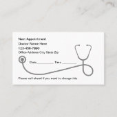 Visitenkarten für die medizinische Erinnerung Terminkarte (Vorderseite)