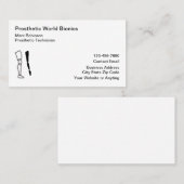 Visitenkarten für die medizinische Prothetik Visitenkarte (Vorne/Hinten)