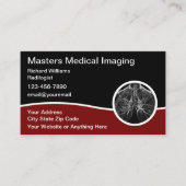 Visitenkarten für die medizinische Radiologie Visitenkarte (Vorderseite)