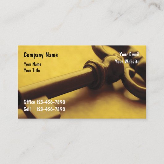 Visitenkarten für die Sicherheit - Einzigartiges D Visitenkarte (Vorderseite)