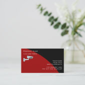 Visitenkarten für die Überwachung und Sicherheit Visitenkarte (Stehend Vorderseite)