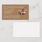 Visitenkarten für die Versorgung mit Massengütern Visitenkarte (Vorne/Hinten)