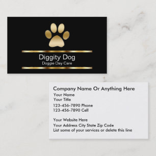 Visitenkarten für Diggity Dog Business Visitenkarte