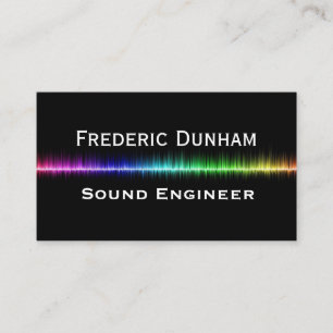Visitenkarten für DJ-Soundingenieur Musik Regenbog Visitenkarte
