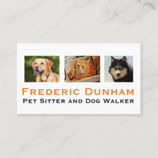 Visitenkarten für Dog Walker und Heimtiere Visitenkarte