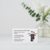 Visitenkarten für Echtzeit-Anwesen-Team Visitenkarte (Stehend Vorderseite)