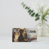 Visitenkarten für eine Hexe Visitenkarte (Stehend Vorderseite)