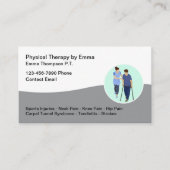 Visitenkarten für einen Physiotherapeuten Visitenkarte (Vorderseite)
