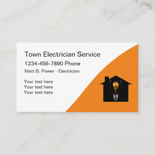 Visitenkarten für Elektriker professionell gestalt Visitenkarte