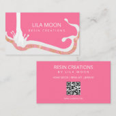 Visitenkarten für Epoxy-Resin-Schmuck Visitenkarte (Vorne/Hinten)