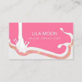 Visitenkarten für Epoxy-Resin-Schmuck Visitenkarte (Vorderseite)