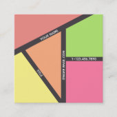 Visitenkarten für Ernährungsgewohnheiten Quadratische Visitenkarte (Vorderseite)