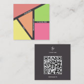 Visitenkarten für Ernährungsgewohnheiten Quadratische Visitenkarte (Vorne/Hinten)