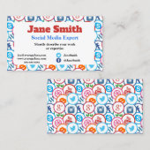 Visitenkarten für Experten für soziale Medien Visitenkarte (Vorne/Hinten)