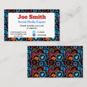 Visitenkarten für Experten für soziale Medien Visitenkarte (Vorne/Hinten)