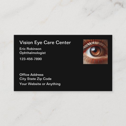 Visitenkarten für Eye Doctor Vision Care Visitenkarte (Vorderseite)