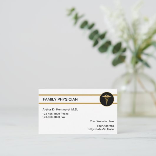 Visitenkarten für Familienangehörige Visitenkarte (Stehend Vorderseite)