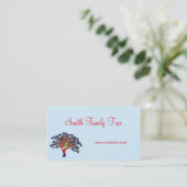 Visitenkarten für Familienbaum Visitenkarte (Stehend Vorderseite)