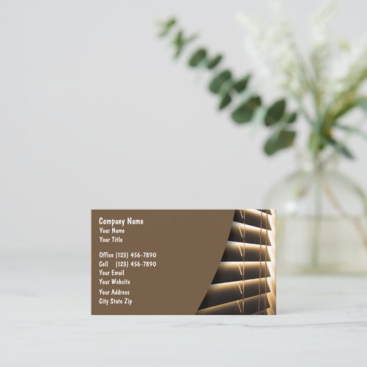 Visitenkarten für Fenster Visitenkarte (Stehend Vorderseite)