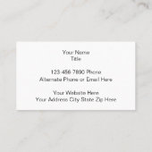 Visitenkarten für Fensterbehandlungen Visitenkarte (Rückseite)