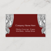 Visitenkarten für Fensterbehandlungen Visitenkarte (Vorderseite)