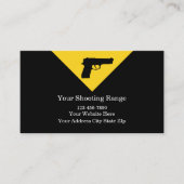 Visitenkarten für Feuerwaffenbereiche Visitenkarte (Vorderseite)