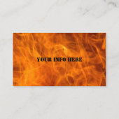 Visitenkarten für Feuerwehren Visitenkarte (Rückseite)