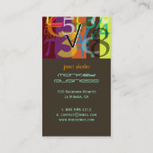 Visitenkarten für Finanzplaner Visitenkarte (Rückseite)