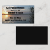 Visitenkarten für Fischereiführer Visitenkarte (Vorne/Hinten)