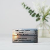 Visitenkarten für Fischereiführer Visitenkarte (Stehend Vorderseite)