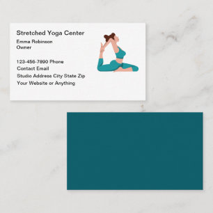 Visitenkarten für Fitness- und Yogalehrer Visitenkarte