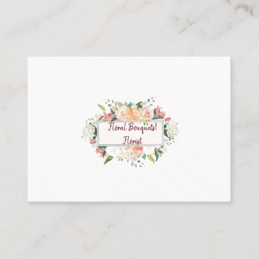 Visitenkarten für Floristen, florale Visitenkarten Visitenkarte (Vorderseite)