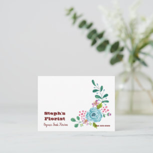 Visitenkarten für Floristen, florale Visitenkarten Visitenkarte