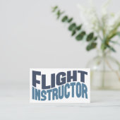 Visitenkarten für Fluglehrer Visitenkarte (Stehend Vorderseite)