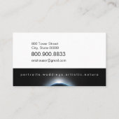 Visitenkarten für Fotografen des Planeten Erde Visitenkarte (Rückseite)