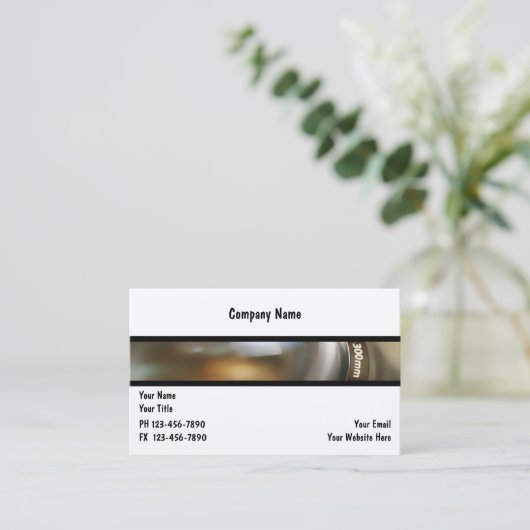 Visitenkarten für Fotografen Visitenkarte (Stehend Vorderseite)