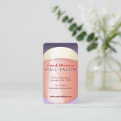 Visitenkarten für französische Nageltechniker Visitenkarte (Stehend Vorderseite)