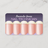 Visitenkarten für französische Nageltechniker Visitenkarte (Rückseite)